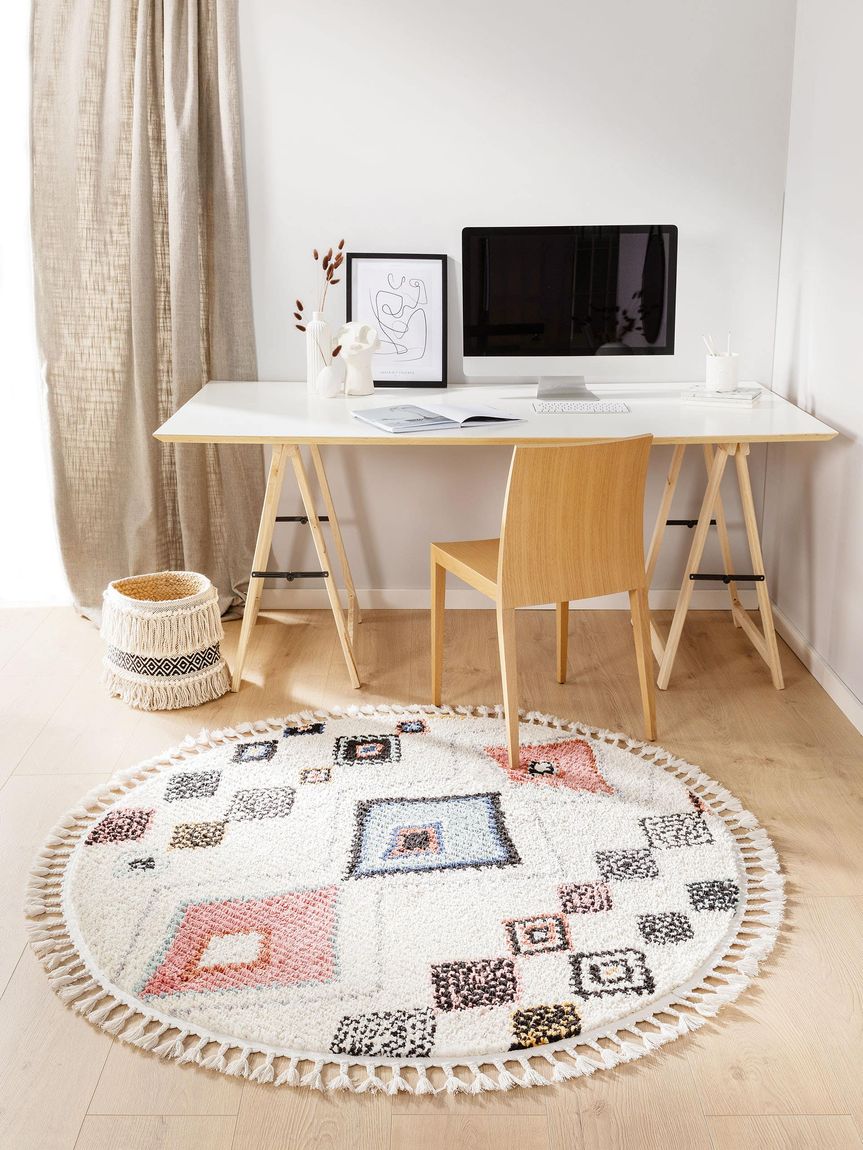 Teppich rund Bosse Ø 150 cm rund Bunt