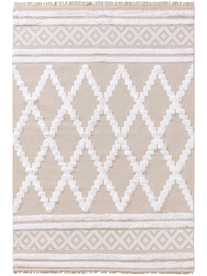 Waschbarer Baumwollteppich Oslo Beige