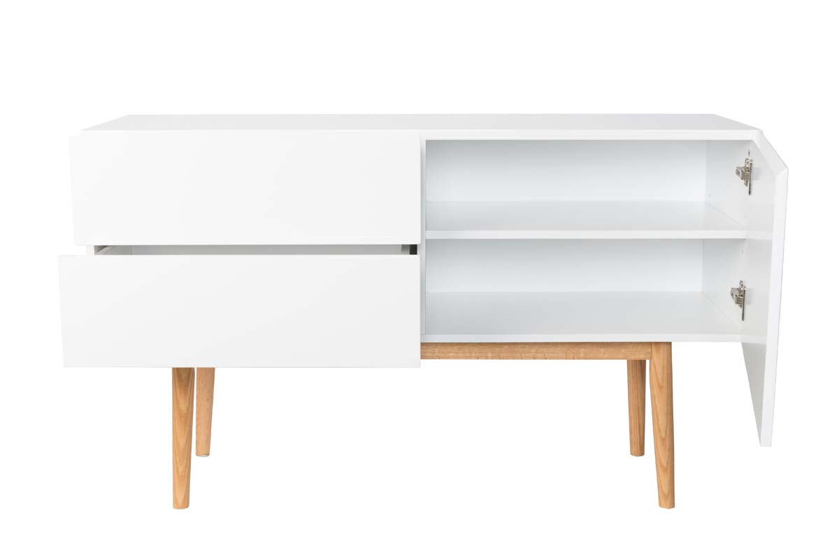 High on Wood 2DR 1D0 Sideboard Weiß