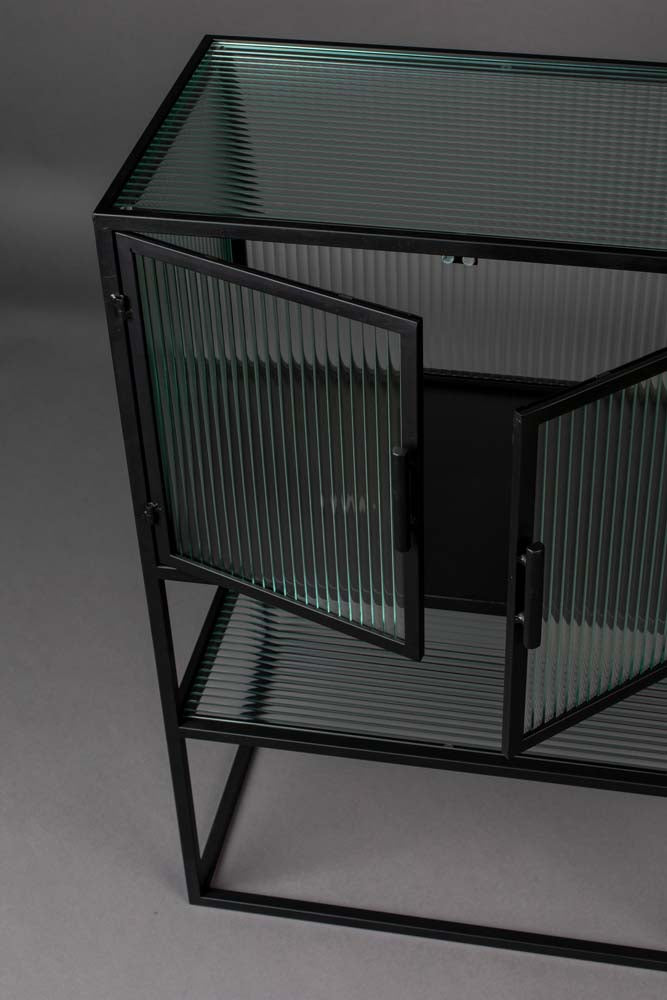 Boli Beistellschrank Glasschrank Schwarz