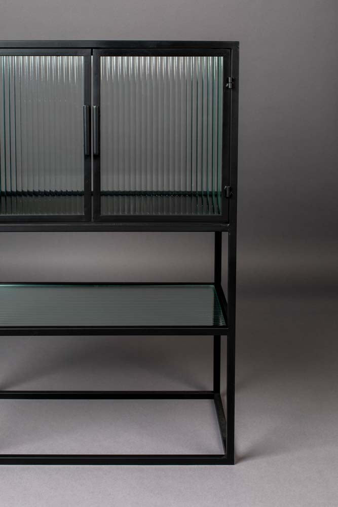 Boli Beistellschrank Glasschrank Schwarz