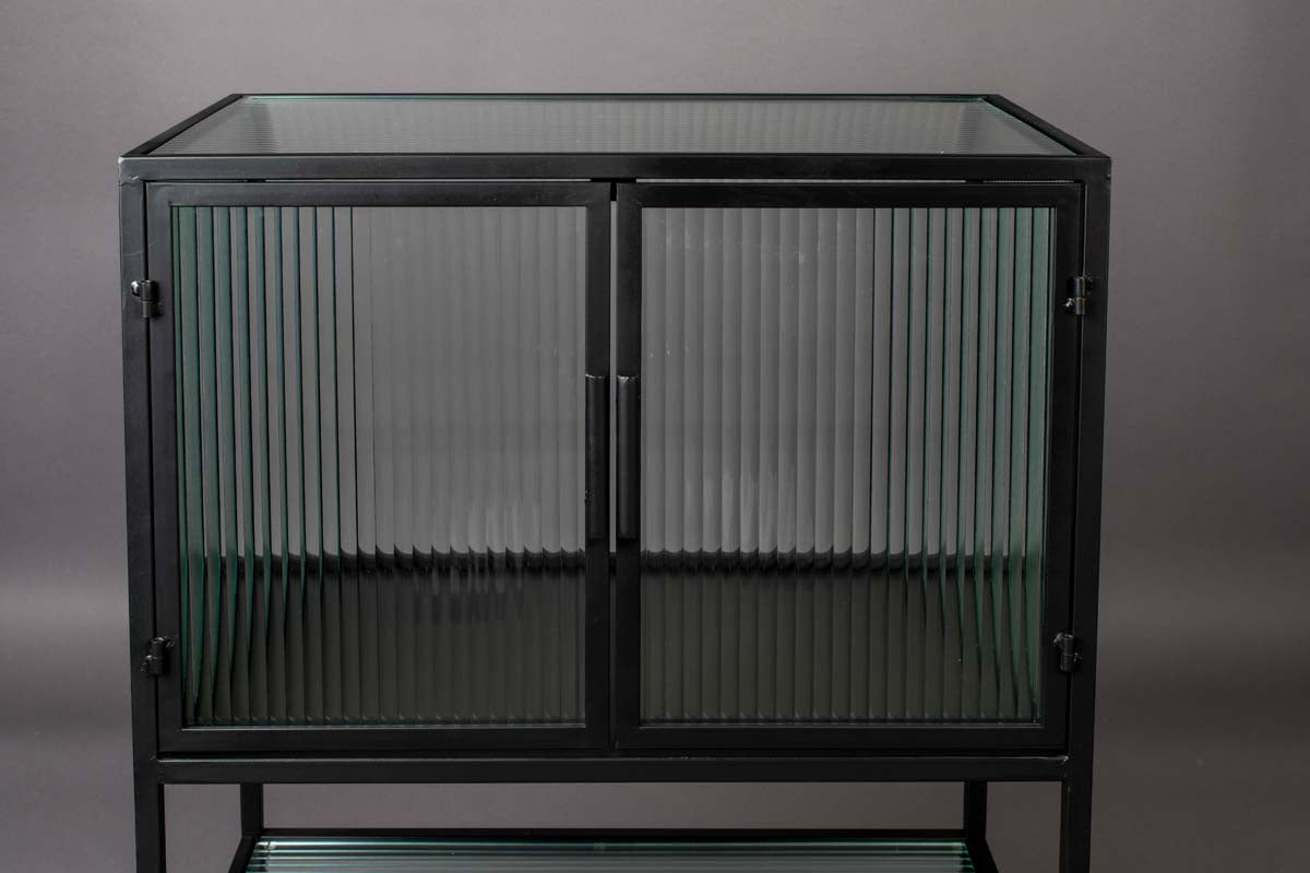 Boli Beistellschrank Glasschrank Schwarz