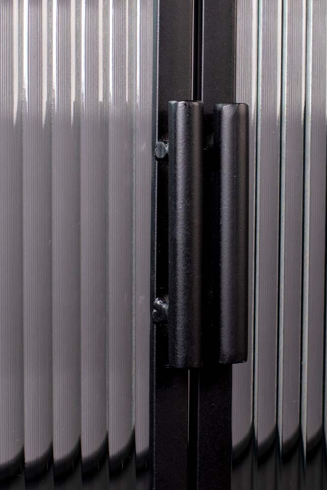 Boli Beistellschrank Glasschrank Schwarz