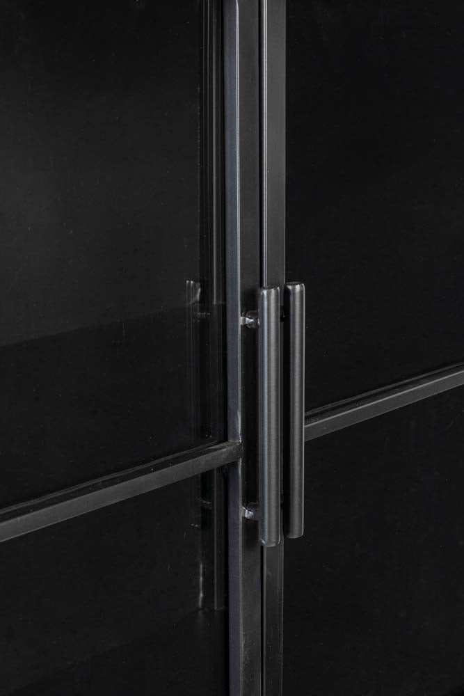 Ferre Vitrine groß Schwarz