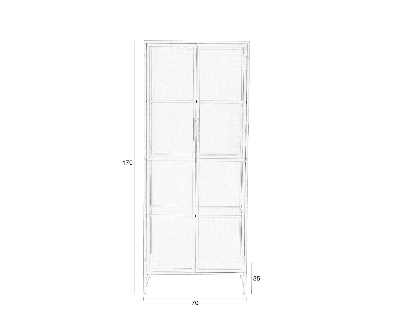 Rob Vitrine Schwarz