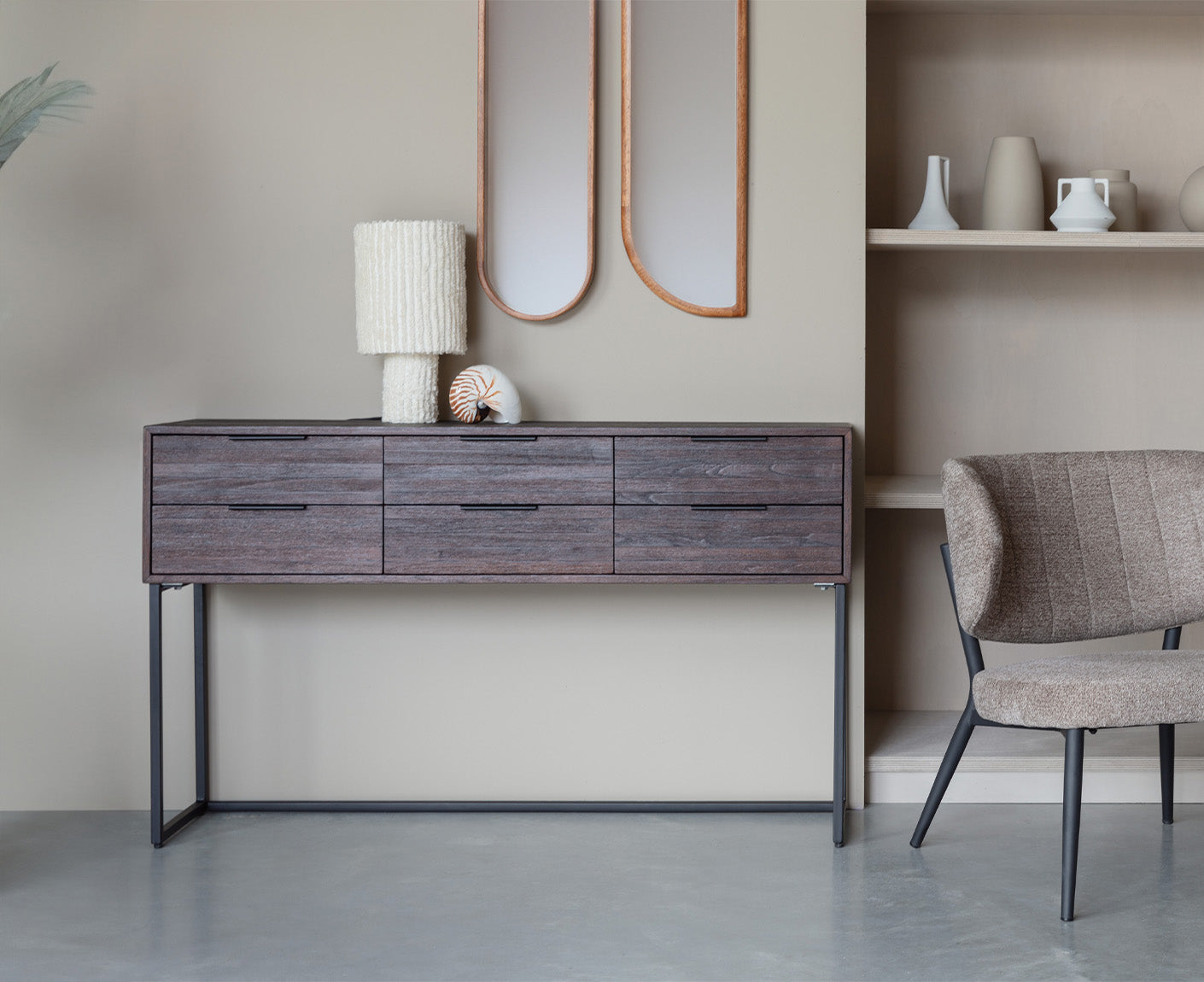 Webster Kommode Teak / Schwarz