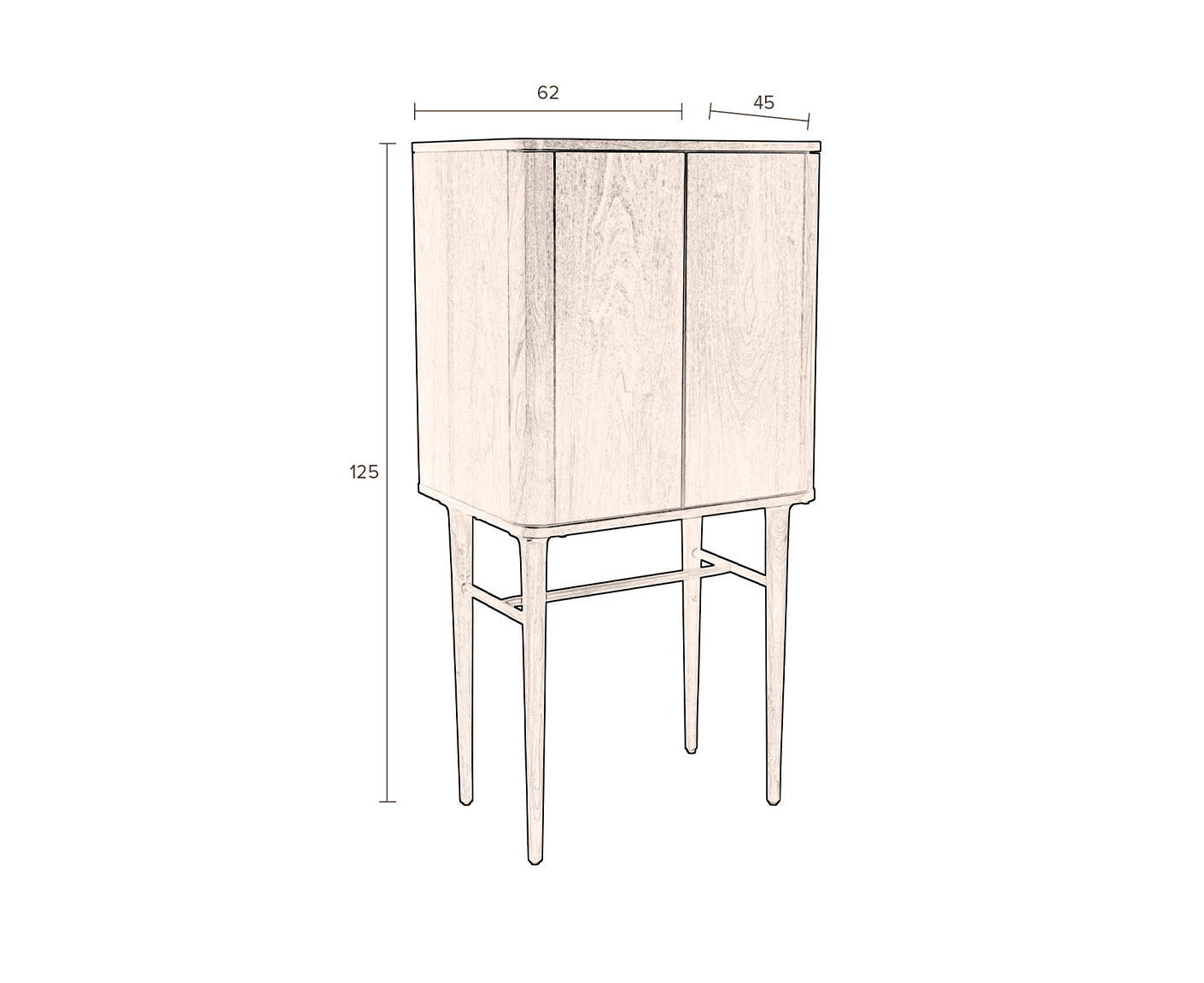 Morrison Highboard Braun