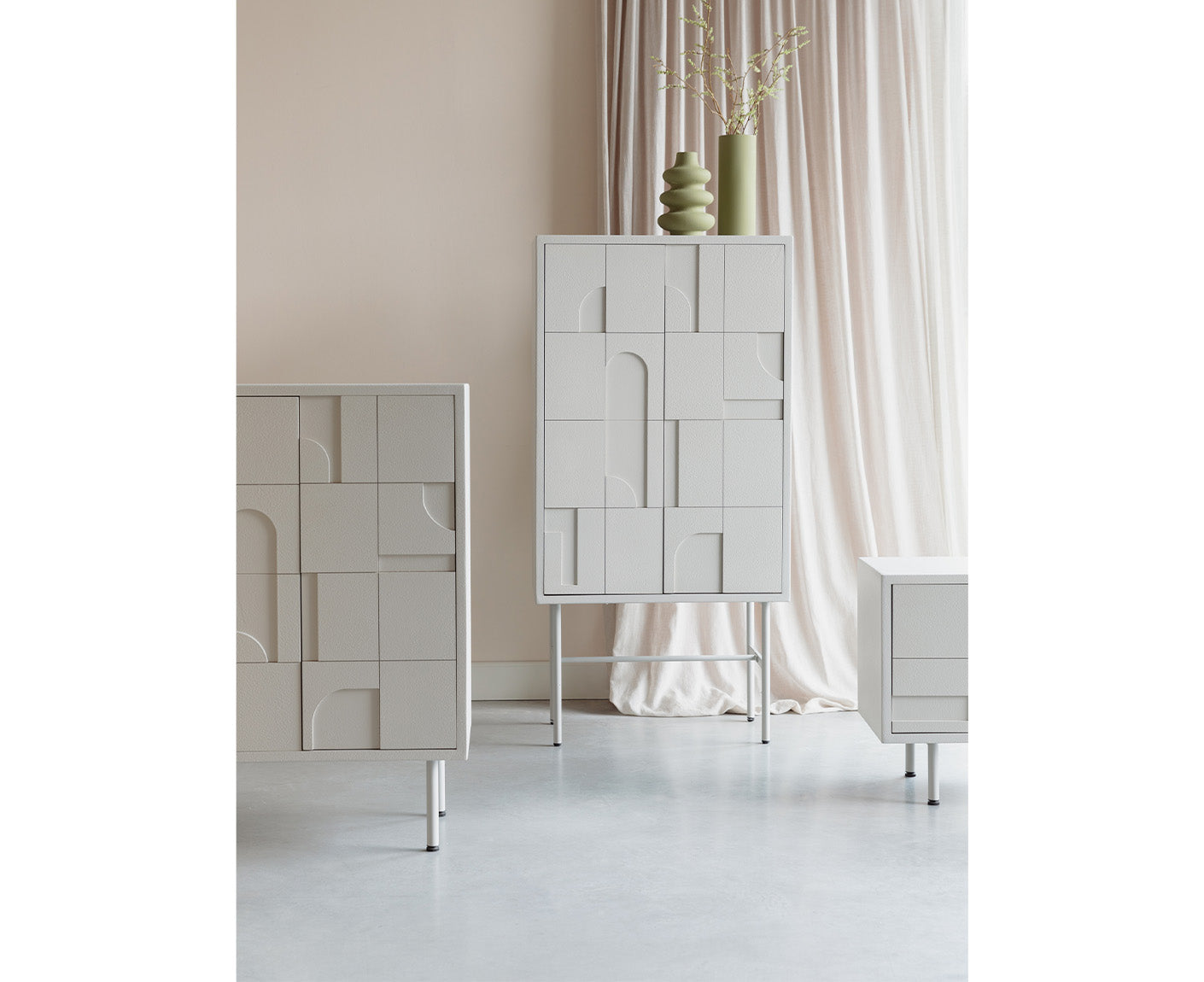 Funk Highboard Off White