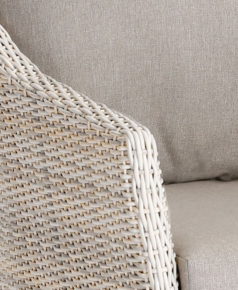 Lounge-Sessel Paterna Teakholz/Beige