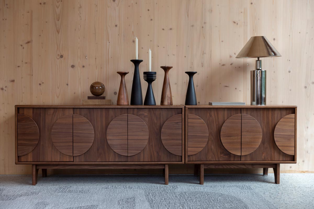 Groove Sideboard 3 trg. Braun