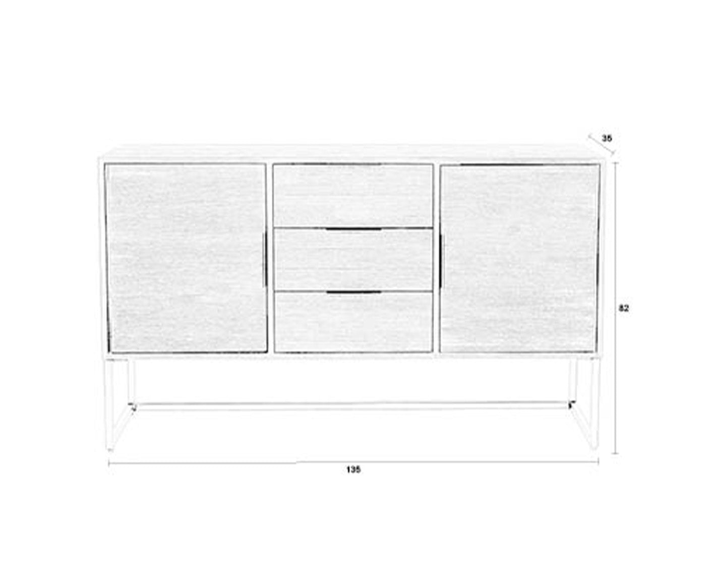 Webster Sideboard Teak / Schwarz