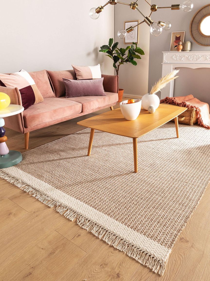 Wollteppich Kim Beige
