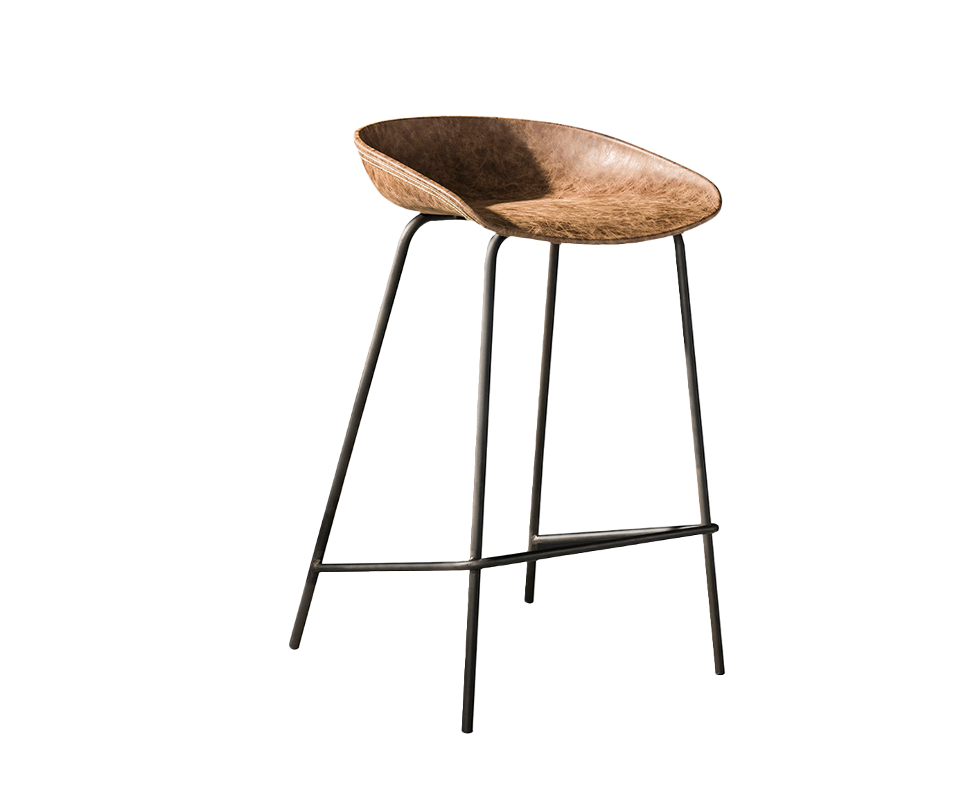 Ergo Barhocker 4er Set Kunstleder, Farbe wählbar