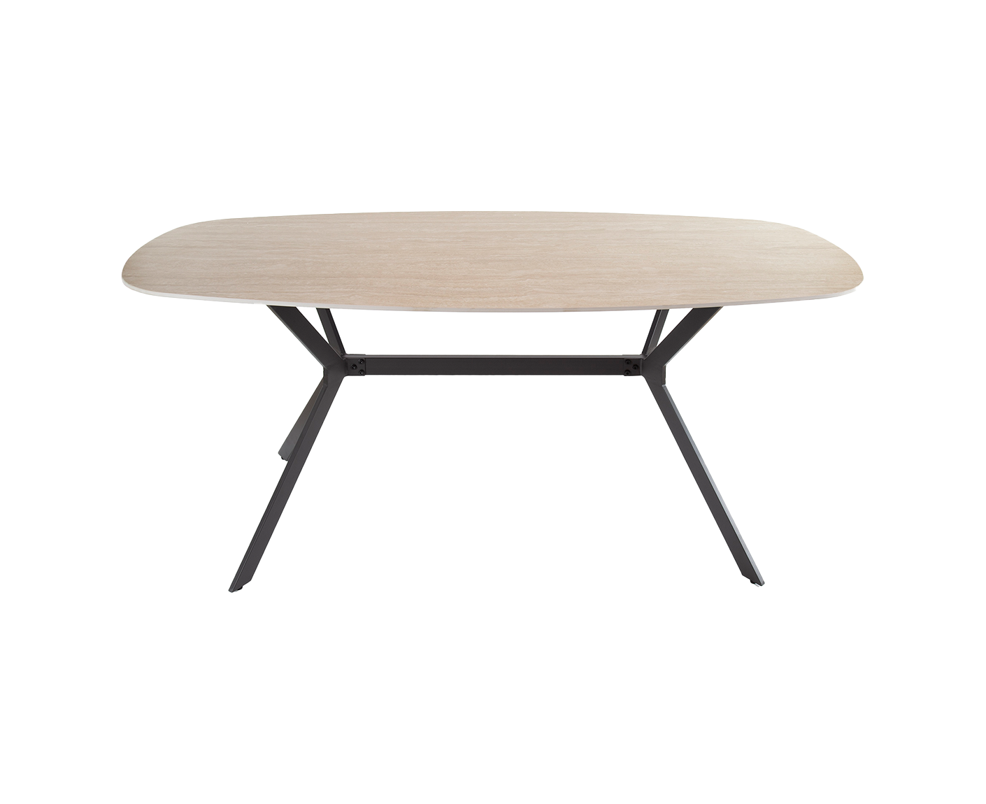 Esstisch 180 cm Keramik Travertine