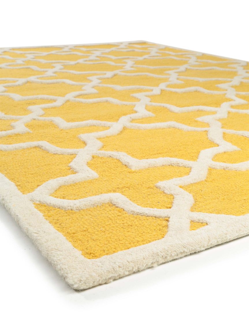 Wollteppich / Läufer Windsor 80x240 cm Gelb