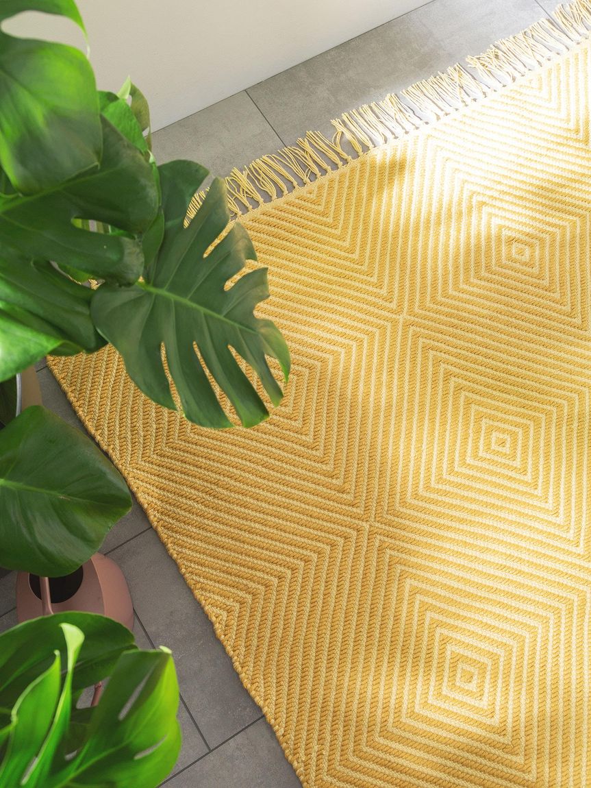 In- & Outdoor Teppich Rae Gelb
