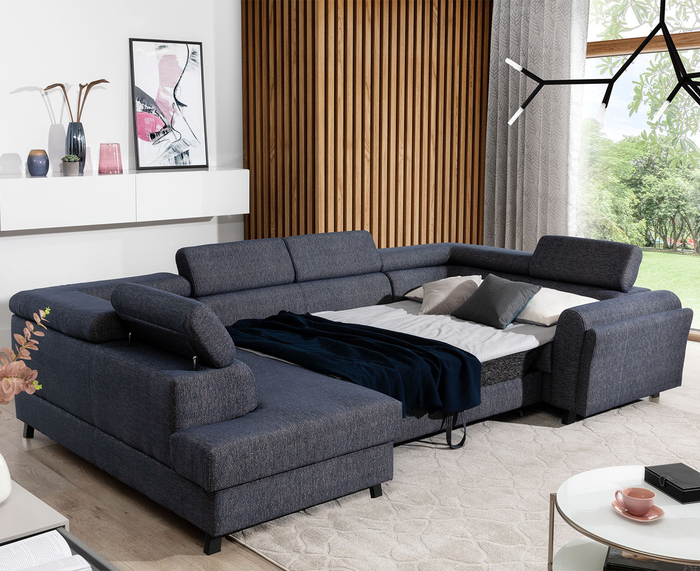 Escada Wohnlandschaft 330 x 190 cm, Kunstleder