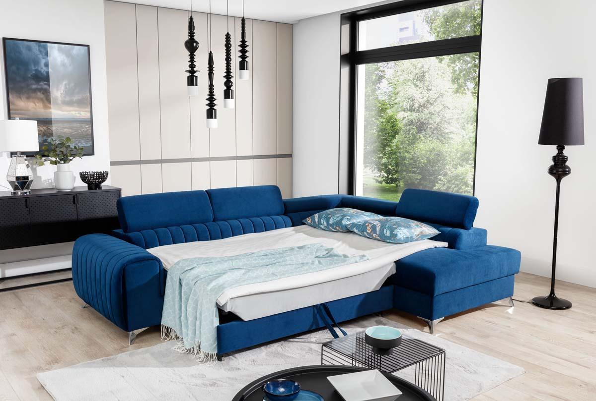 Laurence Ecksofa 278 x 205 cm Dunkelgrau (Webstoff - Paros)