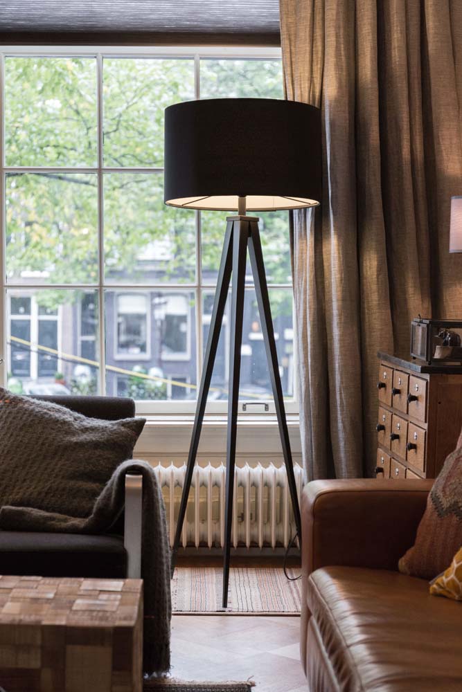 Tripod Flurlampe Schwarz