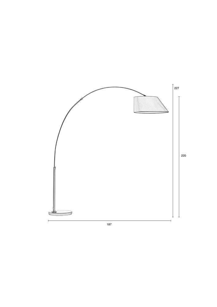 Arc Flurlampe Schwarz
