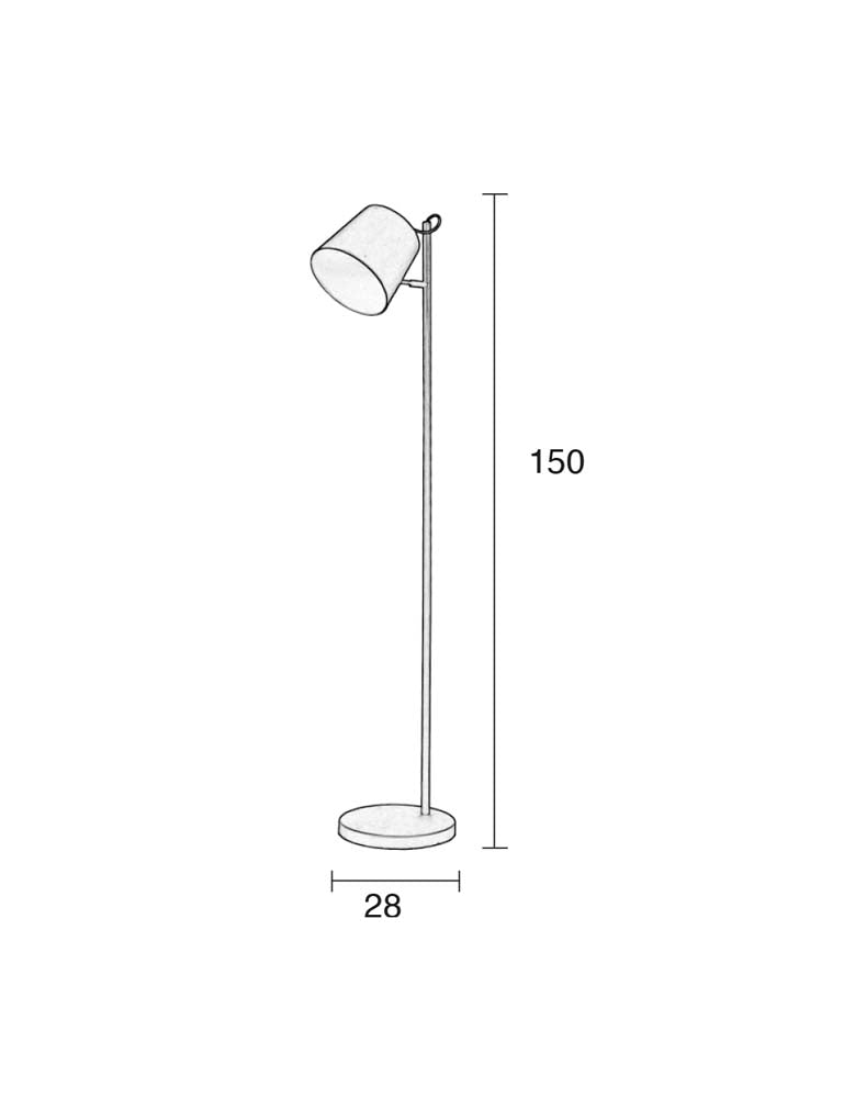 Buckle Head Flurlampe Schwarz