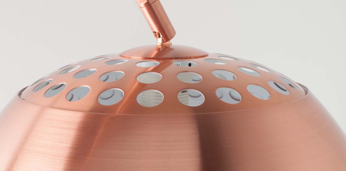 Metal Bow Flurlampe Orangerot