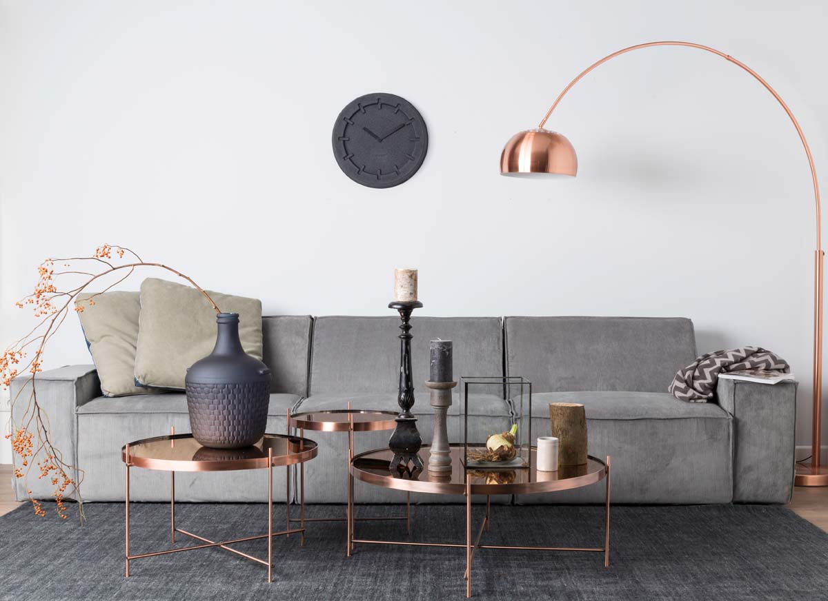 Metal Bow Flurlampe Orangerot