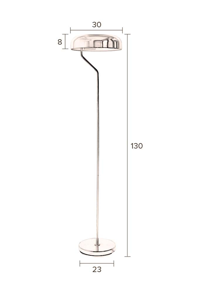 Eclipse Flurlampe Messing