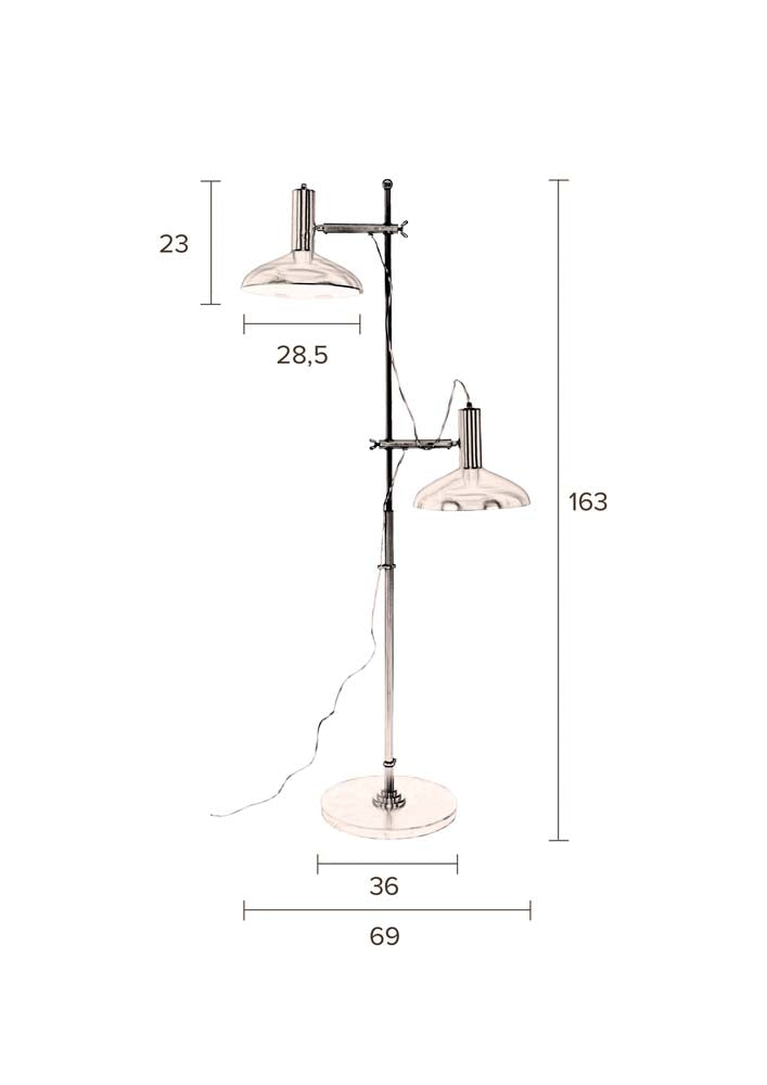 Karish Flurlampe Gold