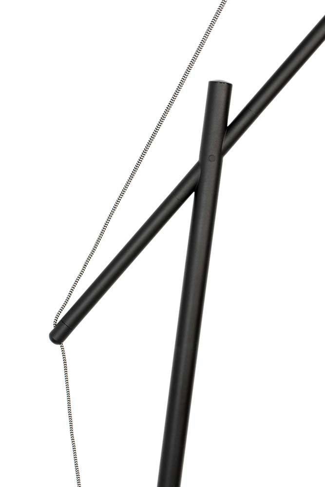 Tokio Flurlampe Schwarz