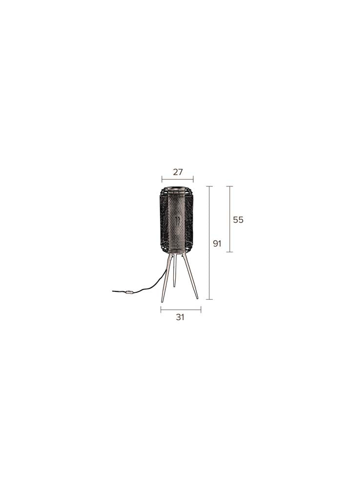 Archer Flurlampe groß Grau