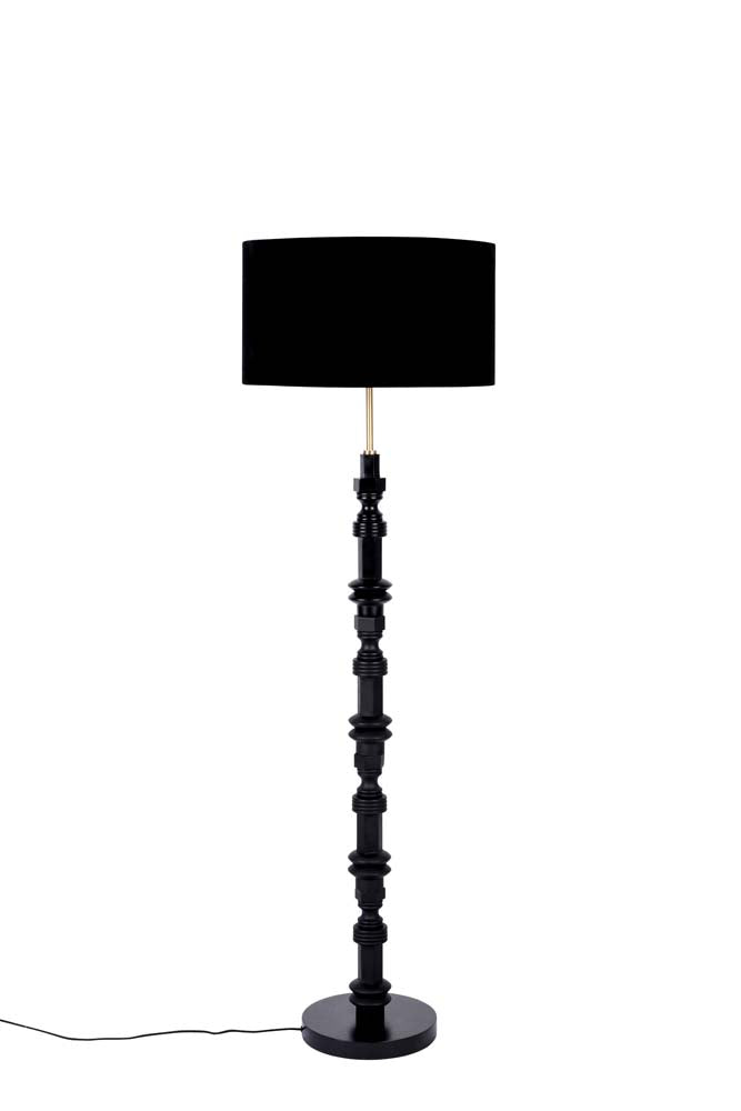 Totem Stehleuchte E27 Schwarz