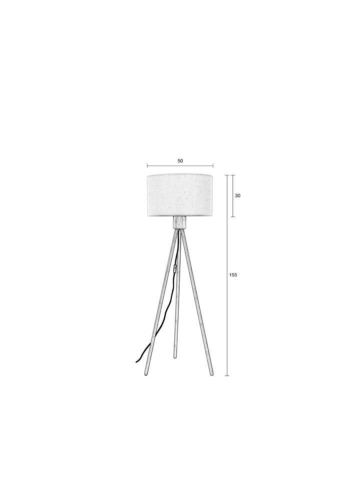 Fan Stehleuchte E27 Braun