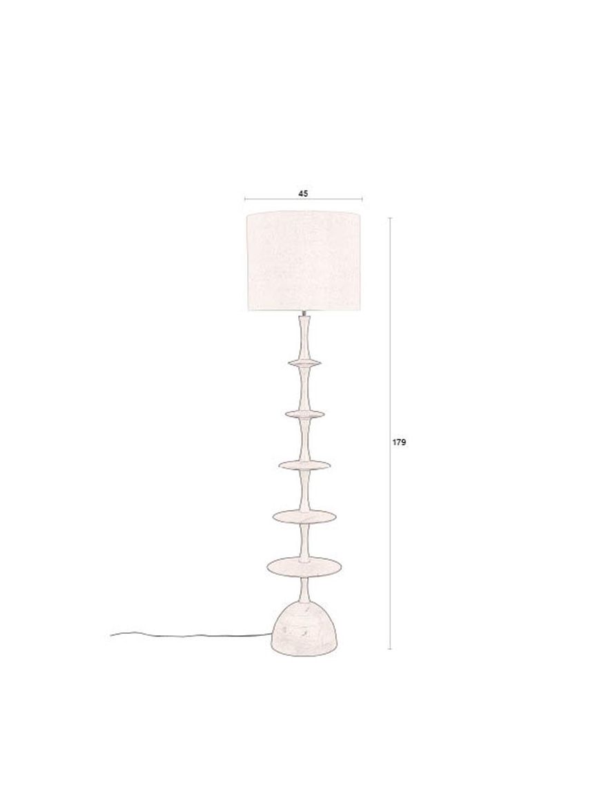 Cath Flurlampe Braun
