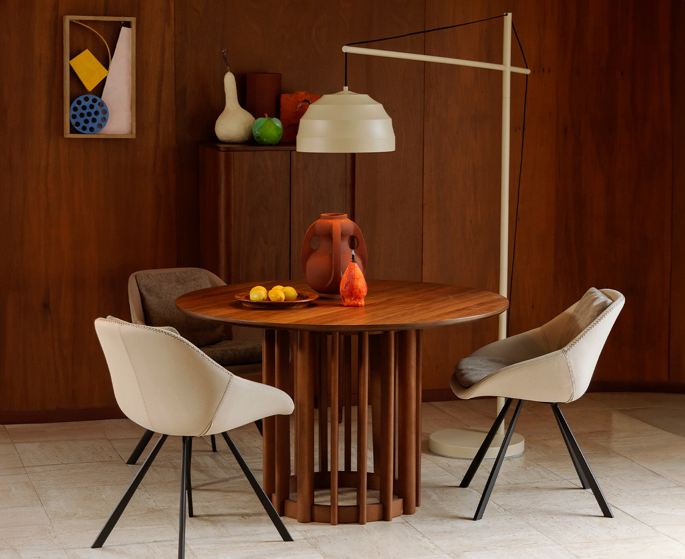 Liwa Stehleuchte Beige