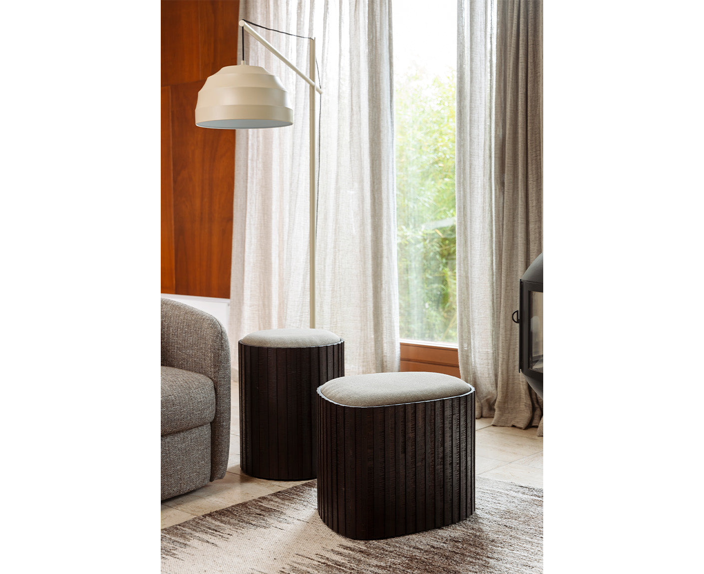 Liwa Stehleuchte Beige