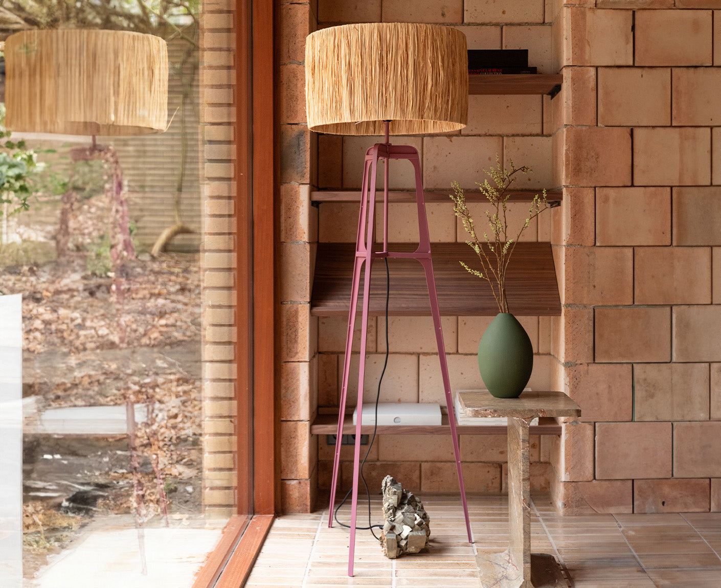 Afra Stehlampe Raffia