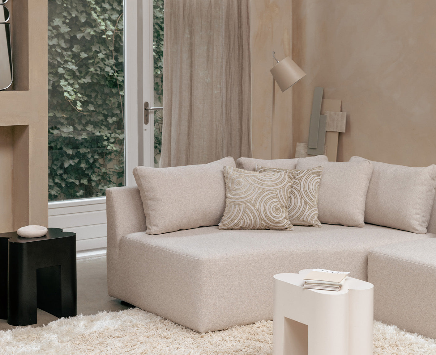 Buckle Head Stehlampe Beige