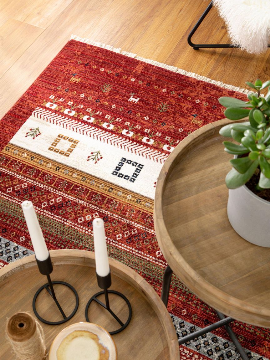 Teppich Mythos Bunt / Rot