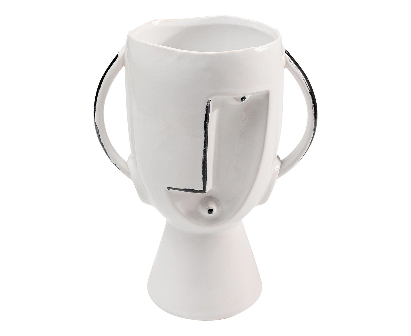 Vase Blumenvase Dekoschale Dekovase Face Pot 30 cm