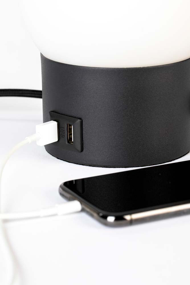 Urban Charger 4-er Set Tischleuchten E27 Schwarz