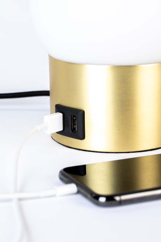 Urban Charger 4-er Set Tischleuchten E27 Gold