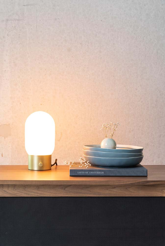 Urban Charger 4-er Set Tischleuchten E27 Gold