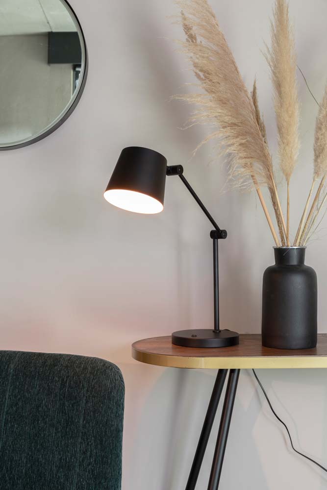 Hajo Tischlampe E27 Schwarz