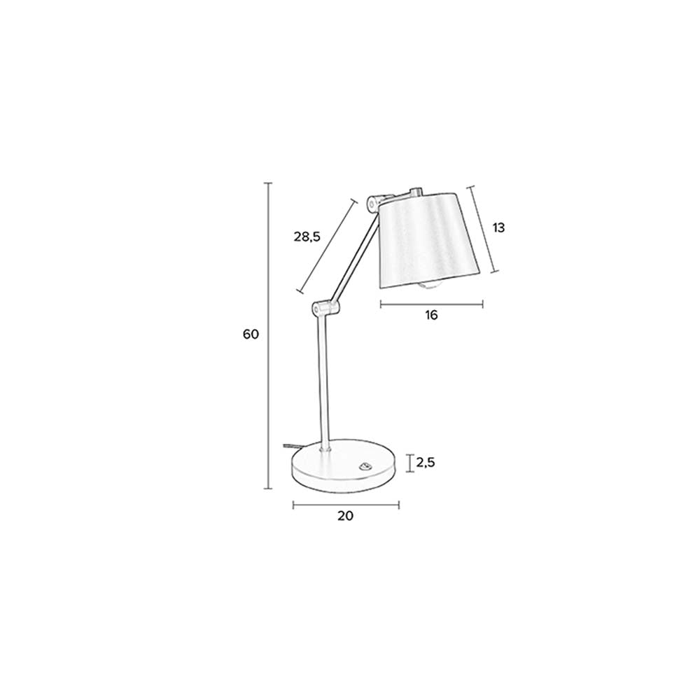Hajo Tischlampe E27 Schwarz