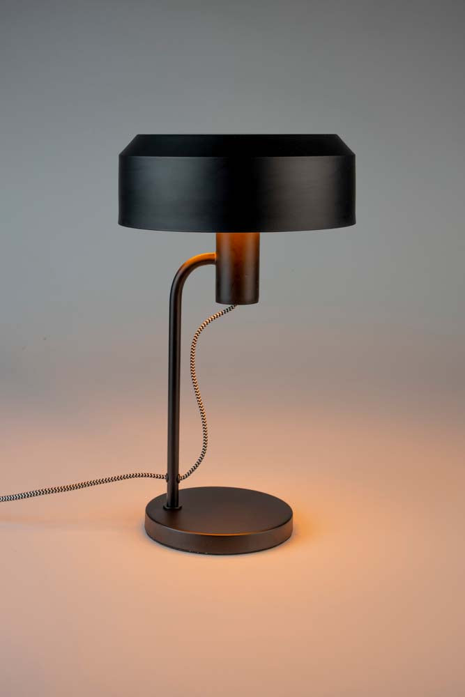 Landon Tischlampe Ø24cm E27 Schwarz