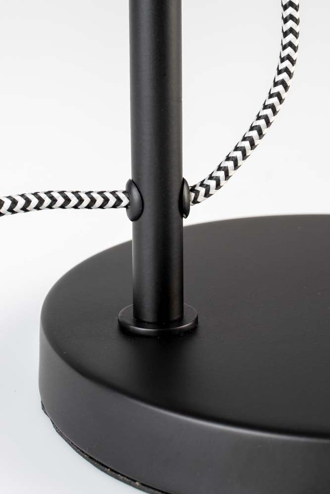 Landon Tischlampe Ø24cm E27 Schwarz