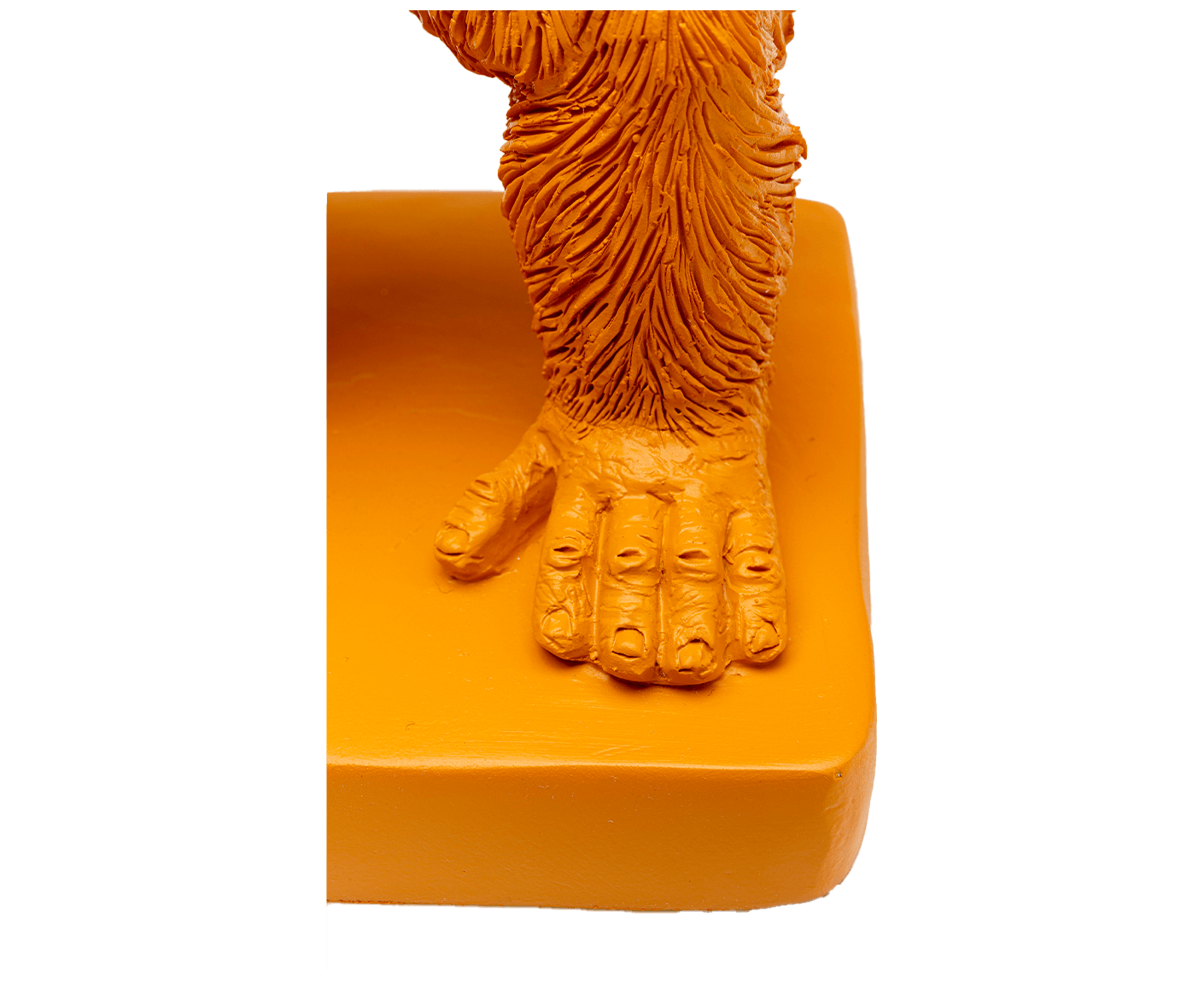 Buchstützen Gorilla 2er-Set, Orange / Gold