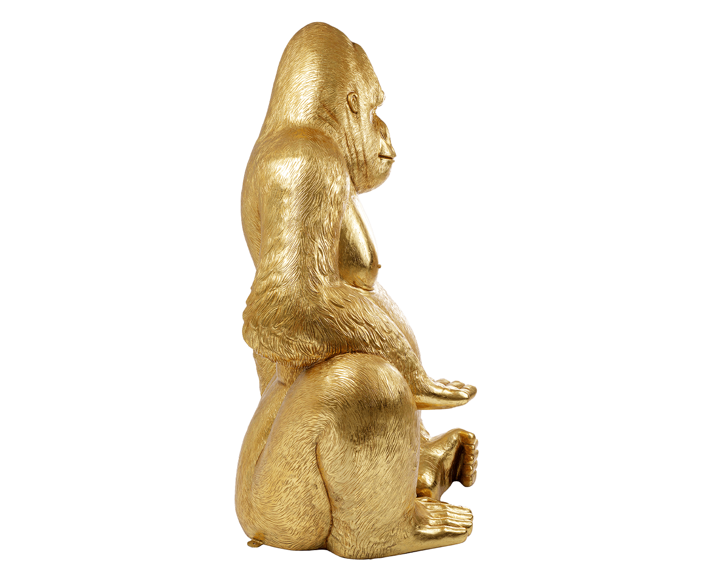 Deko Figur Gorilla Gold XL 180 cm