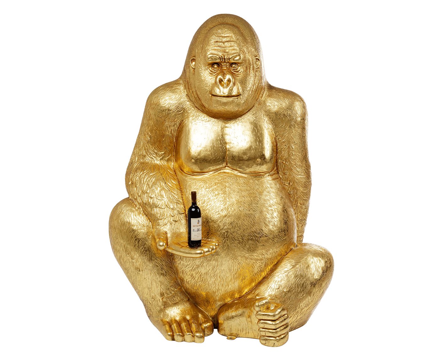 Deko Figur Gorilla Gold XL 180 cm